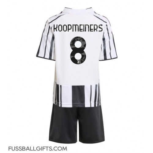 Juventus Teun Koopmeiners #8 Fußballbekleidung Heimtrikot Kinder 2025-26 Kurzarm (+ kurze hosen)